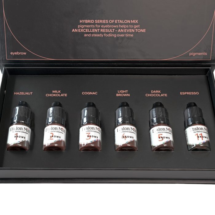 Etalon Mix アイブロウピグメントセット Etalon Mix Magic Trio Set №1 Extended | 6 Brow Pigments 5ml UK